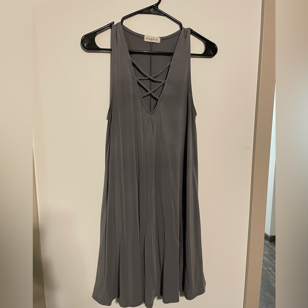 82 Ginger G Gray Large Cross Dress - Picture 1 of 4